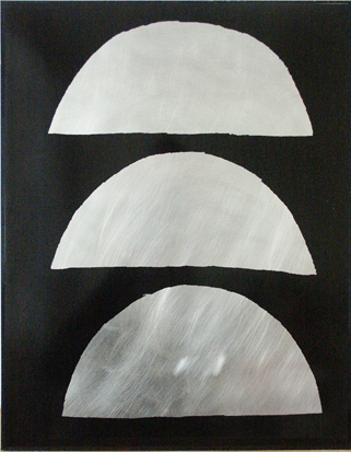 Cinq Pains, 2009 Coffret-lutrin en bois de bouleau, comprenant 5 sérigraphies sur zinc brossé, inspirées de pictogrammes de pains égyptiens. Format : 50 x 40 cm. 15 exemplaires.