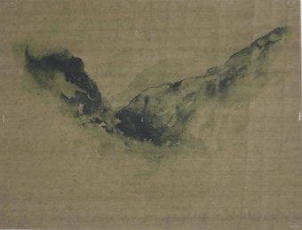 Avec Delacroix, en Chine, 2001 8 variations uniques sur support papier, agrafages, Format 40/50 cm. environ.